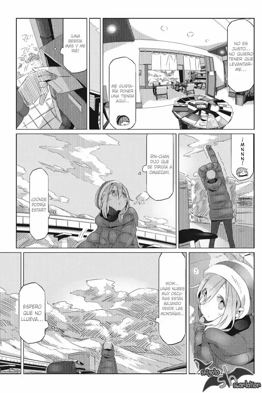 Yurucamp capítulo 25, página 8