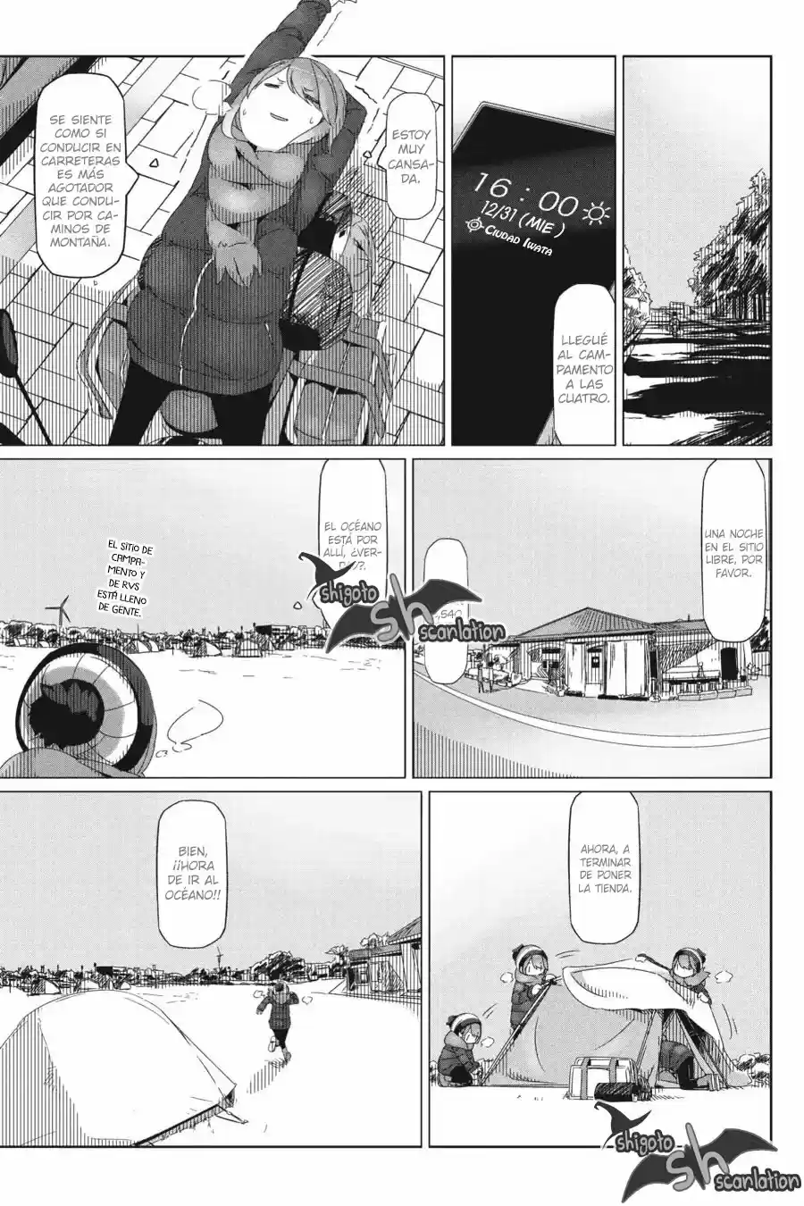 Yurucamp capítulo 25, página 14