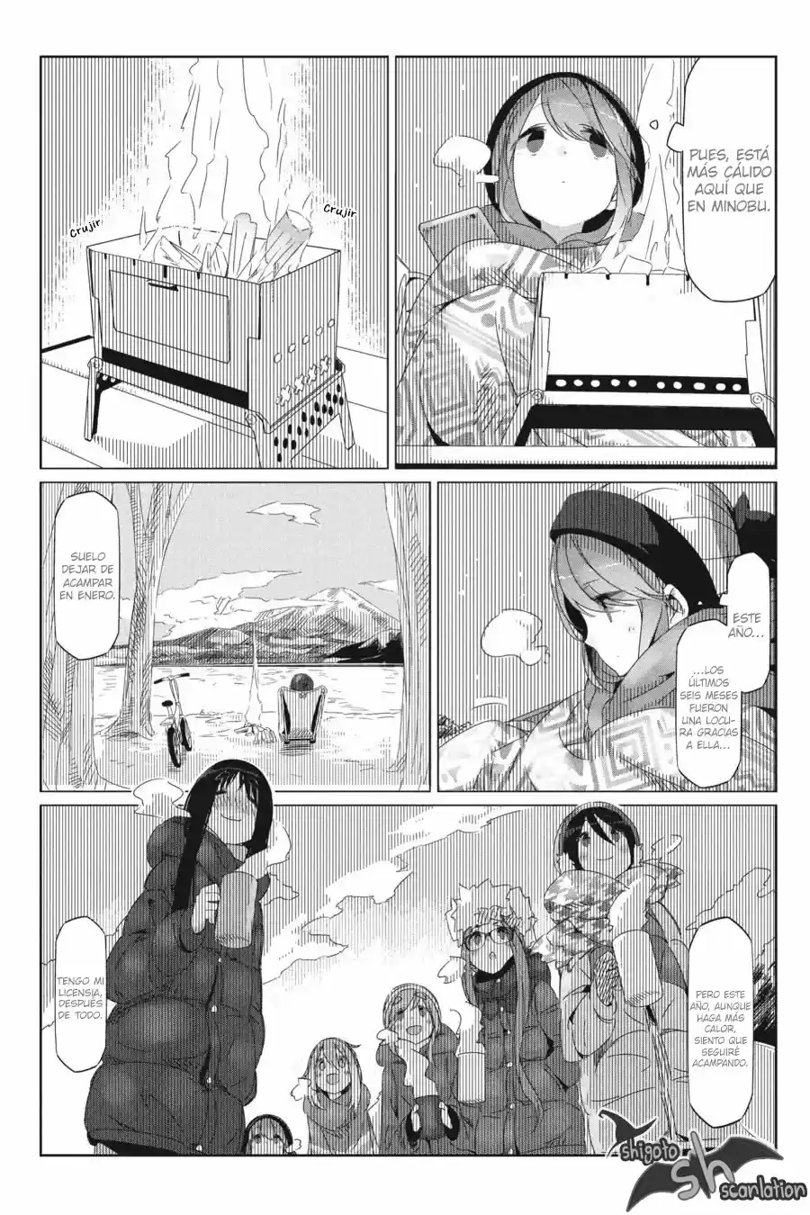 Yurucamp capítulo 25, página 20