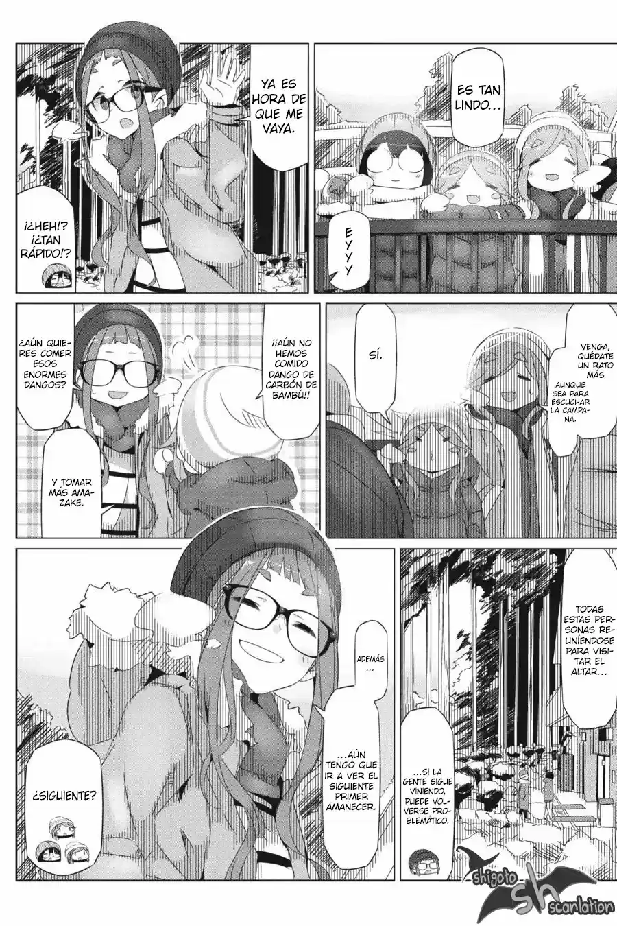 Yurucamp capítulo 26, página 17