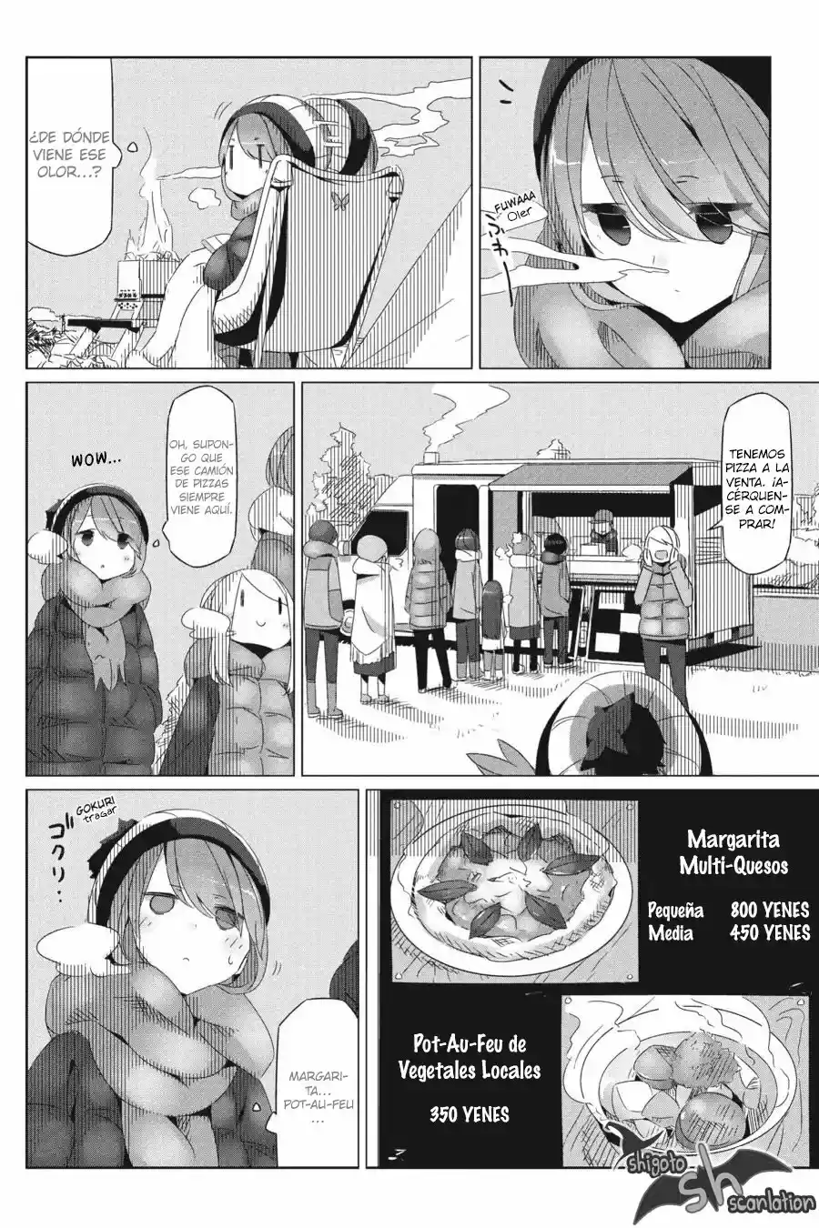 Yurucamp capítulo 26, página 19