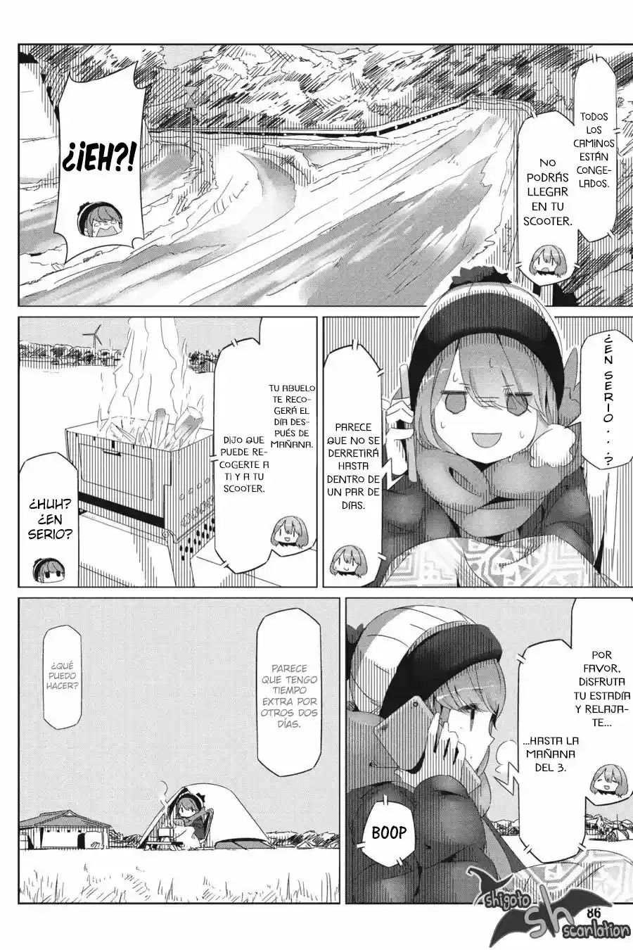 Yurucamp capítulo 26, página 27