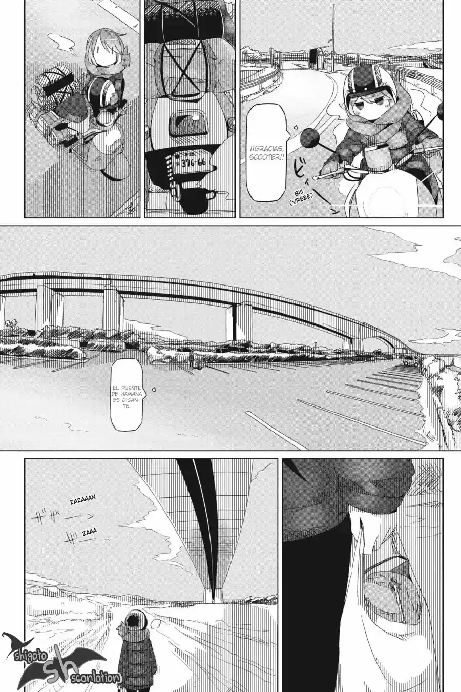Yurucamp capítulo 27, página 3