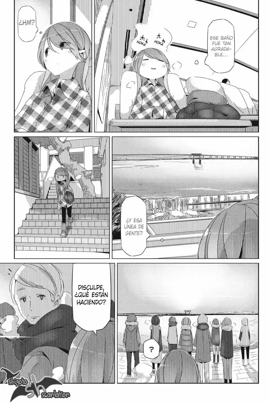Yurucamp capítulo 27, página 8