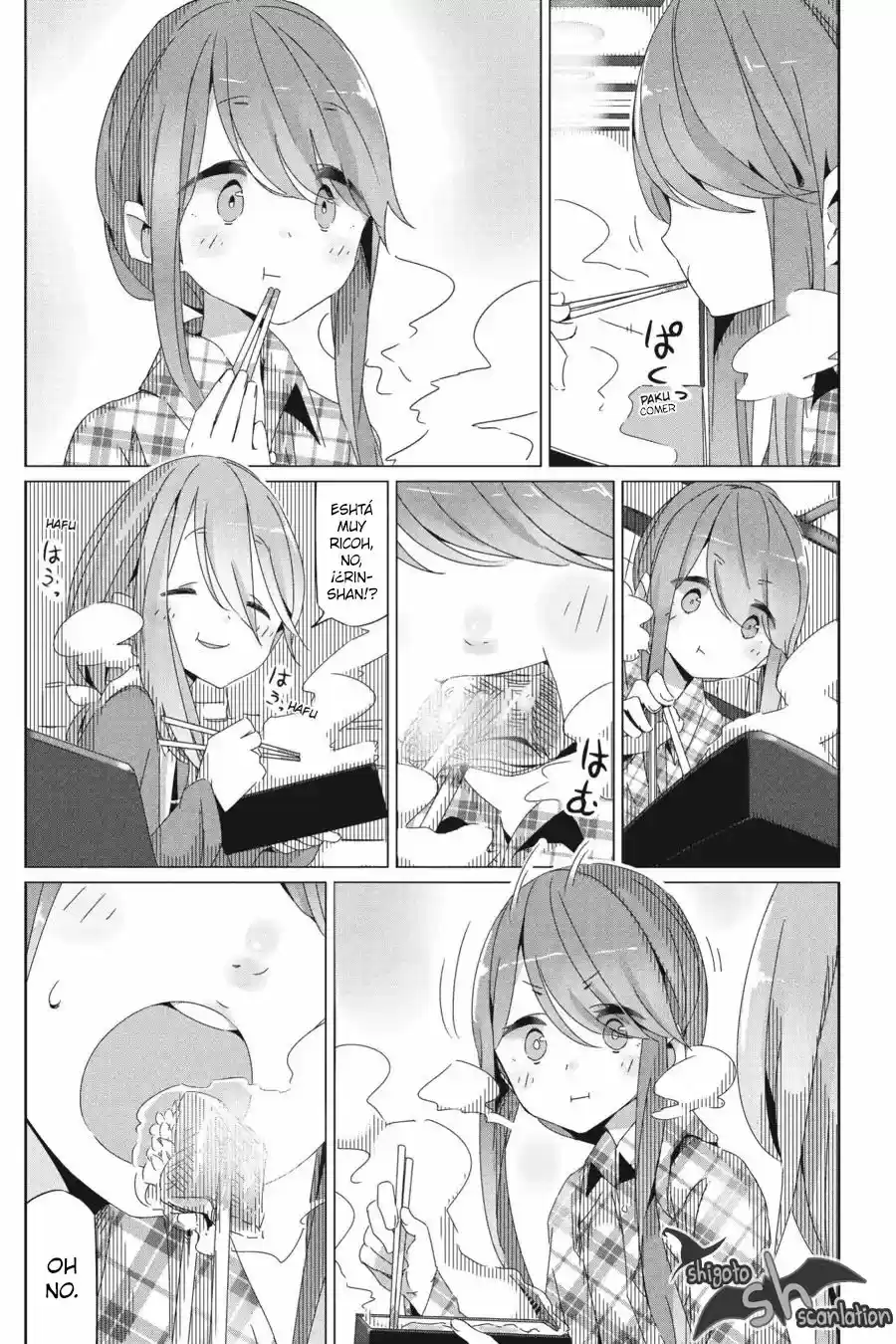 Yurucamp capítulo 28, página 8