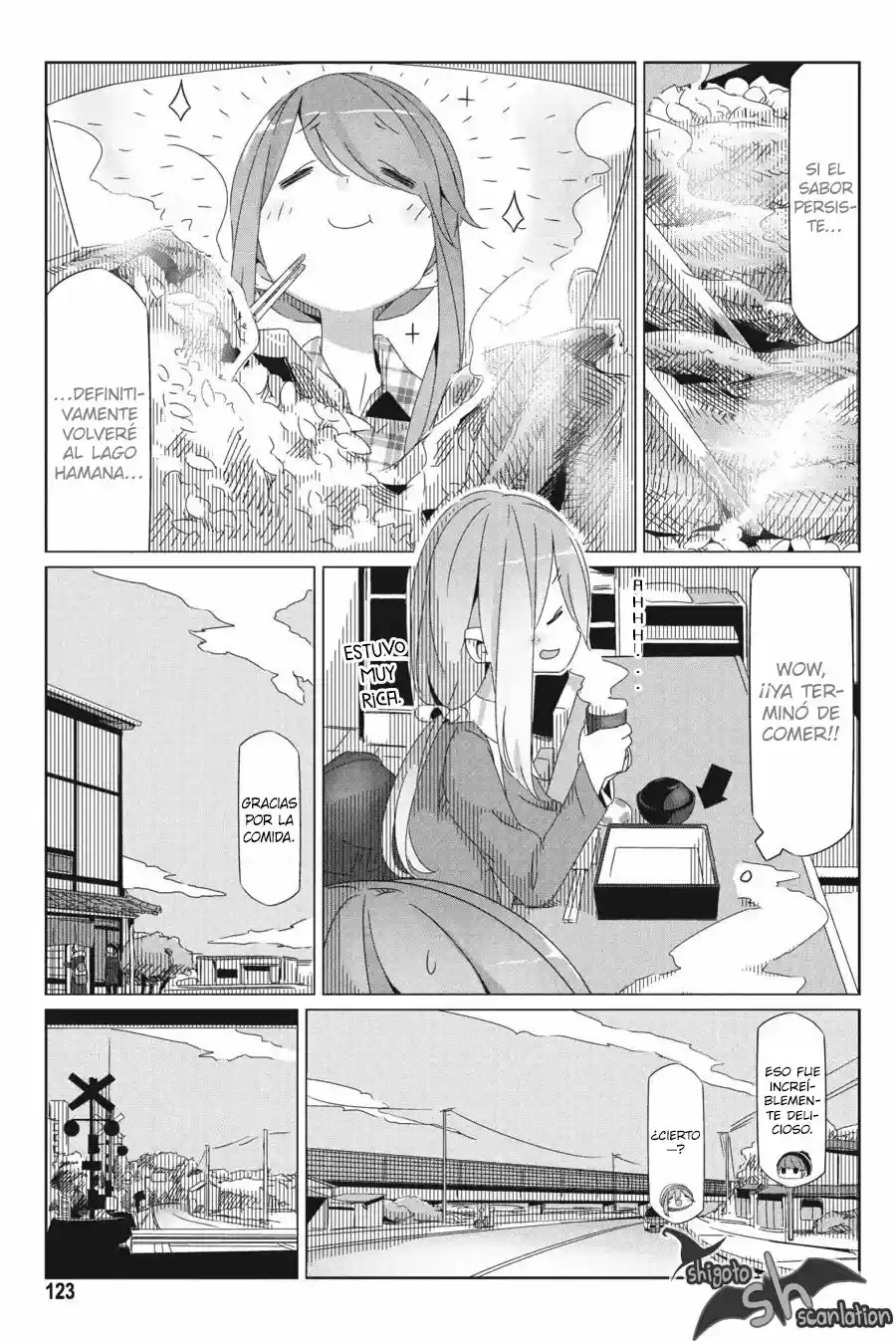 Yurucamp capítulo 28, página 9