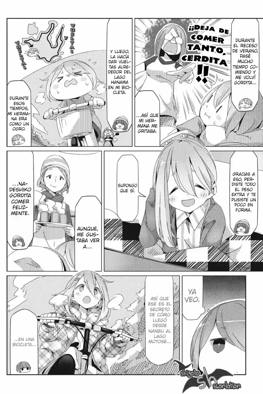 Yurucamp capítulo 28, página 12
