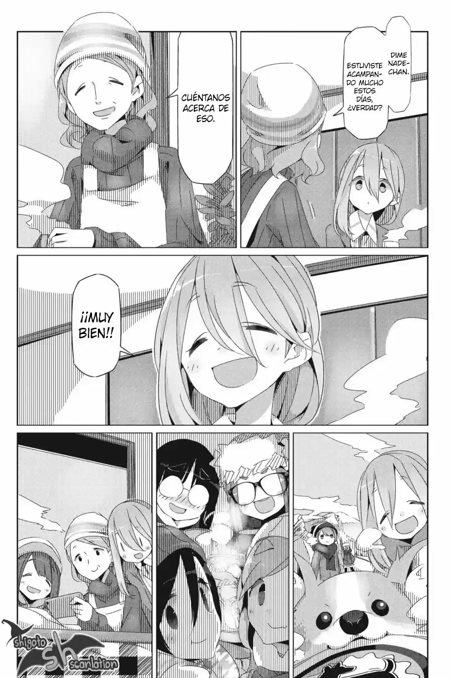 Yurucamp capítulo 28, página 14