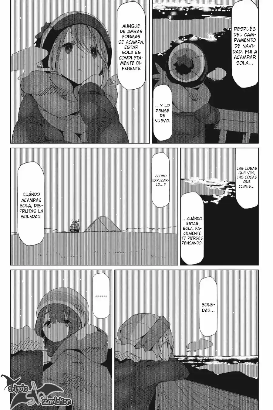 Yurucamp capítulo 28, página 21