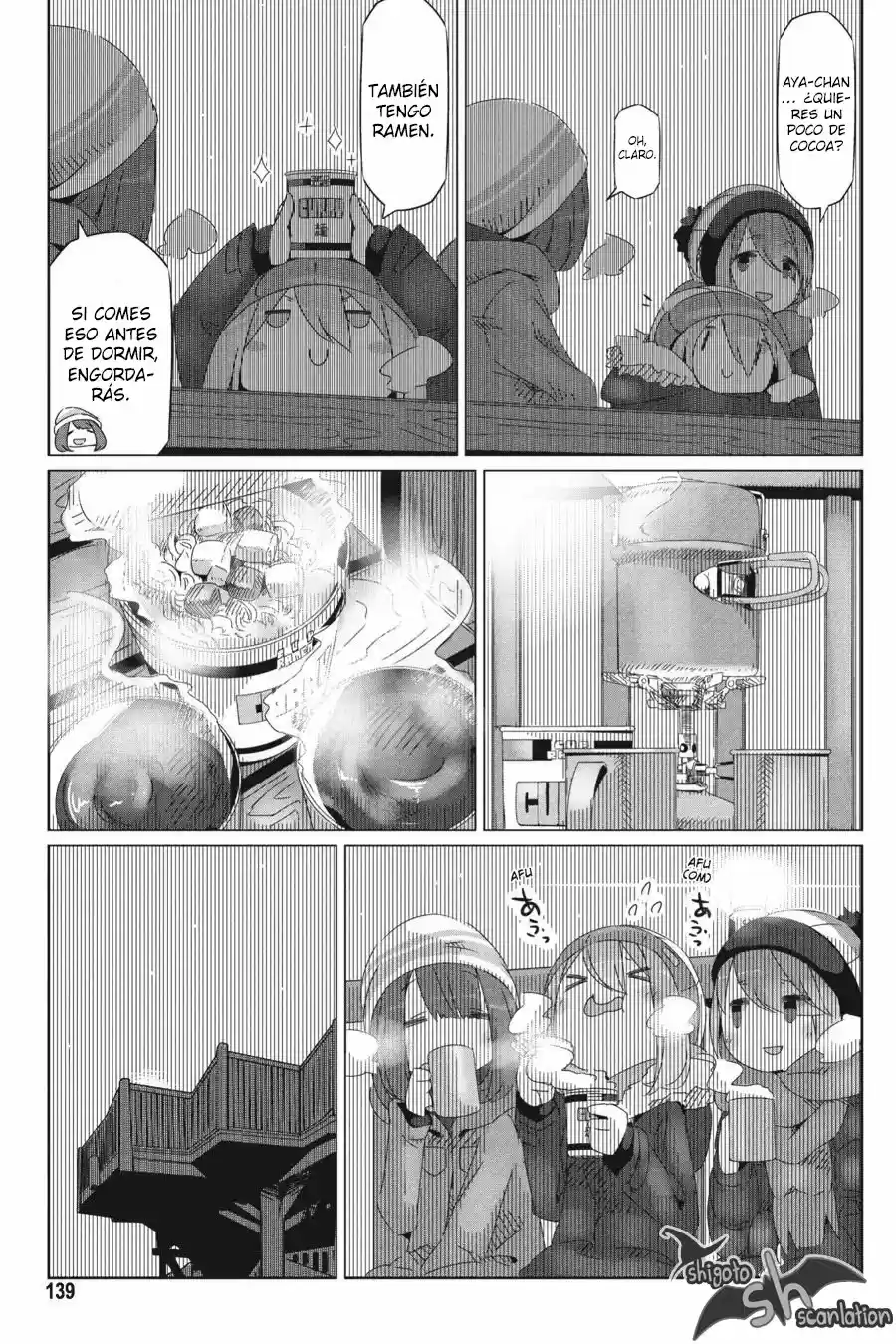 Yurucamp capítulo 28, página 22