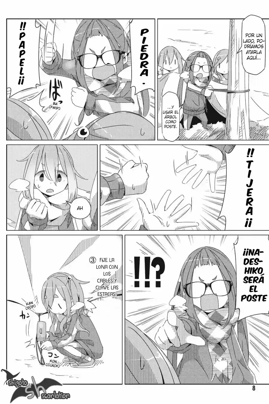 Yurucamp capítulo 29, página 9