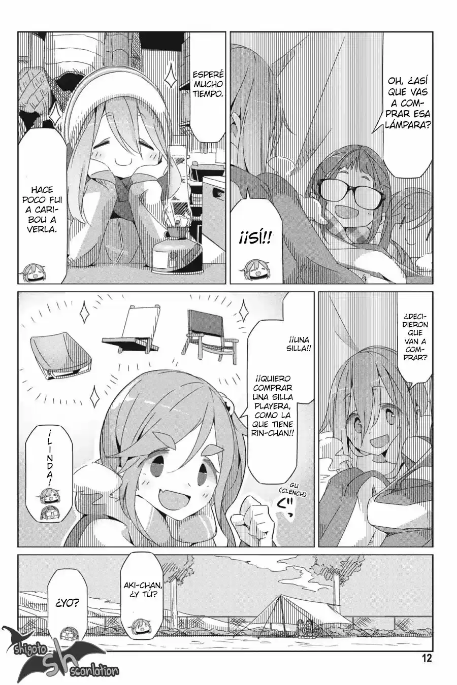 Yurucamp capítulo 29, página 13
