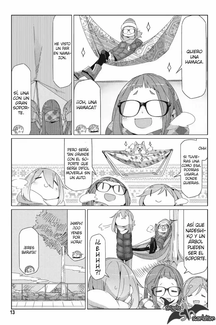 Yurucamp capítulo 29, página 14