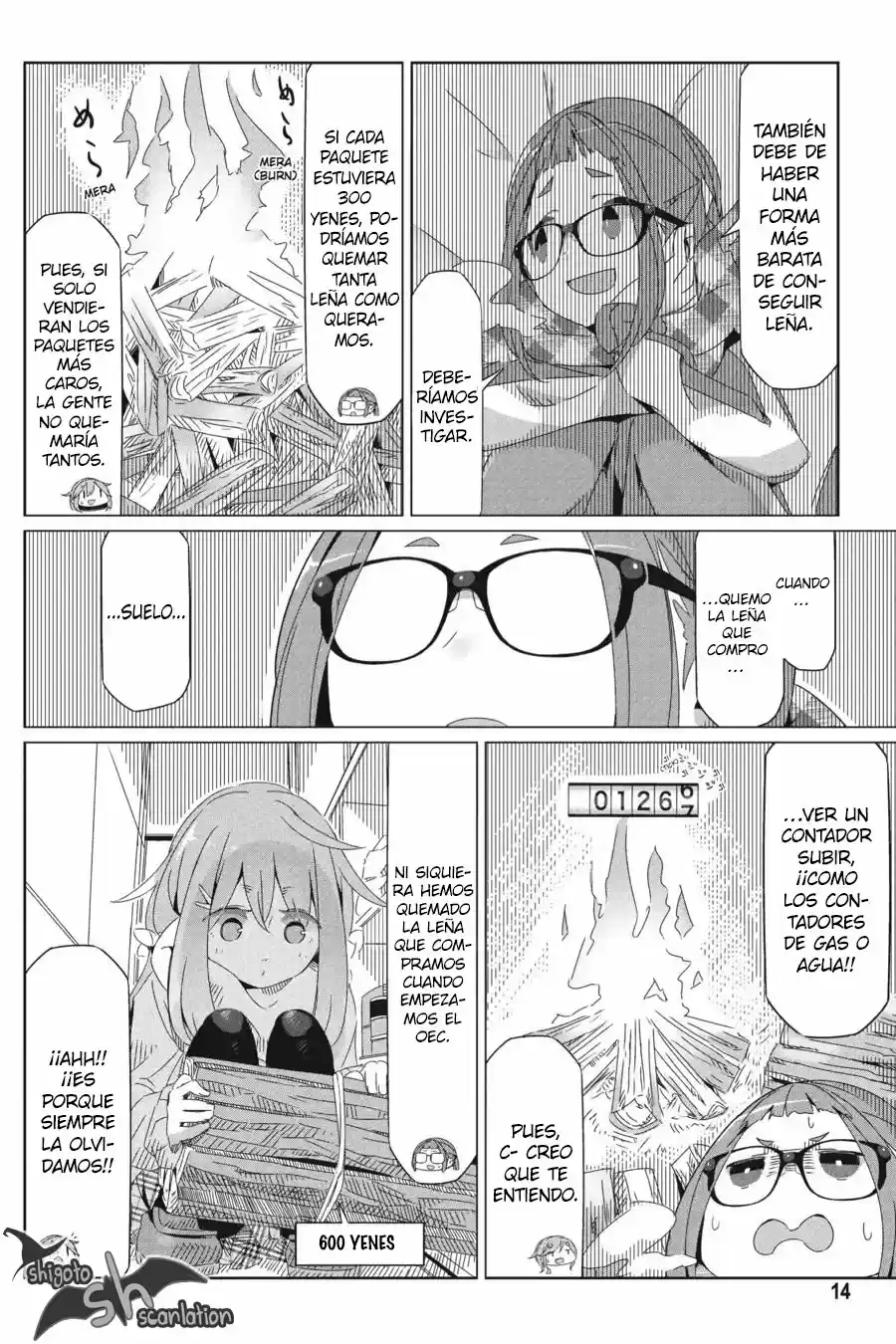 Yurucamp capítulo 29, página 15