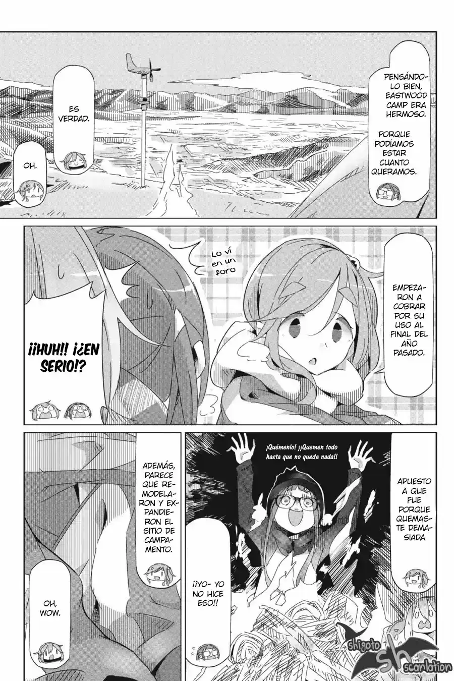 Yurucamp capítulo 29, página 16