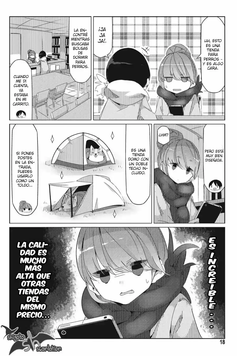 Yurucamp capítulo 29, página 18