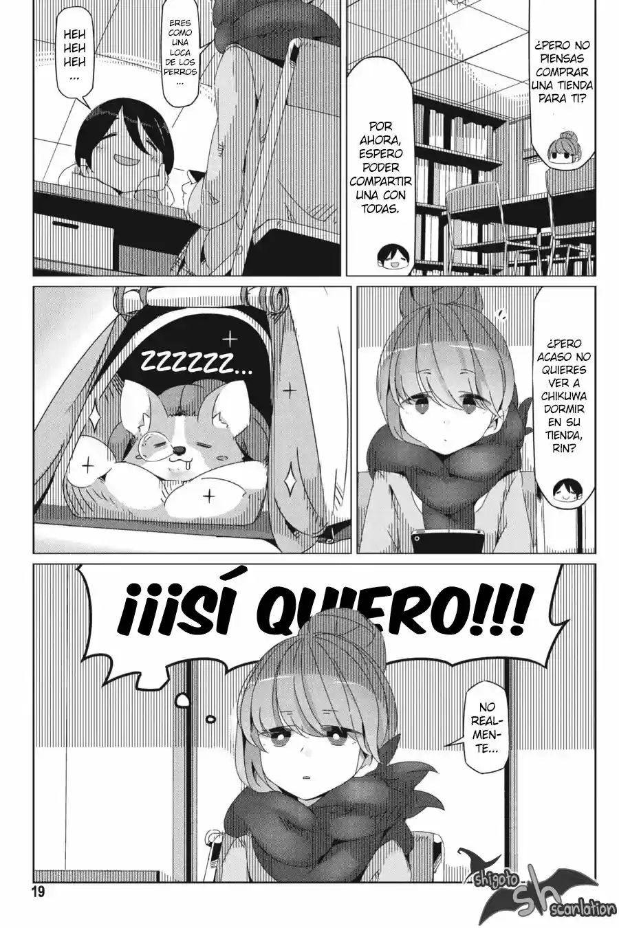 Yurucamp capítulo 29, página 19