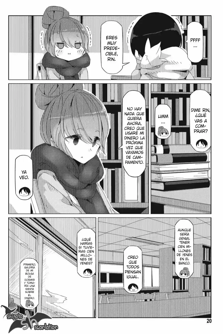 Yurucamp capítulo 29, página 20