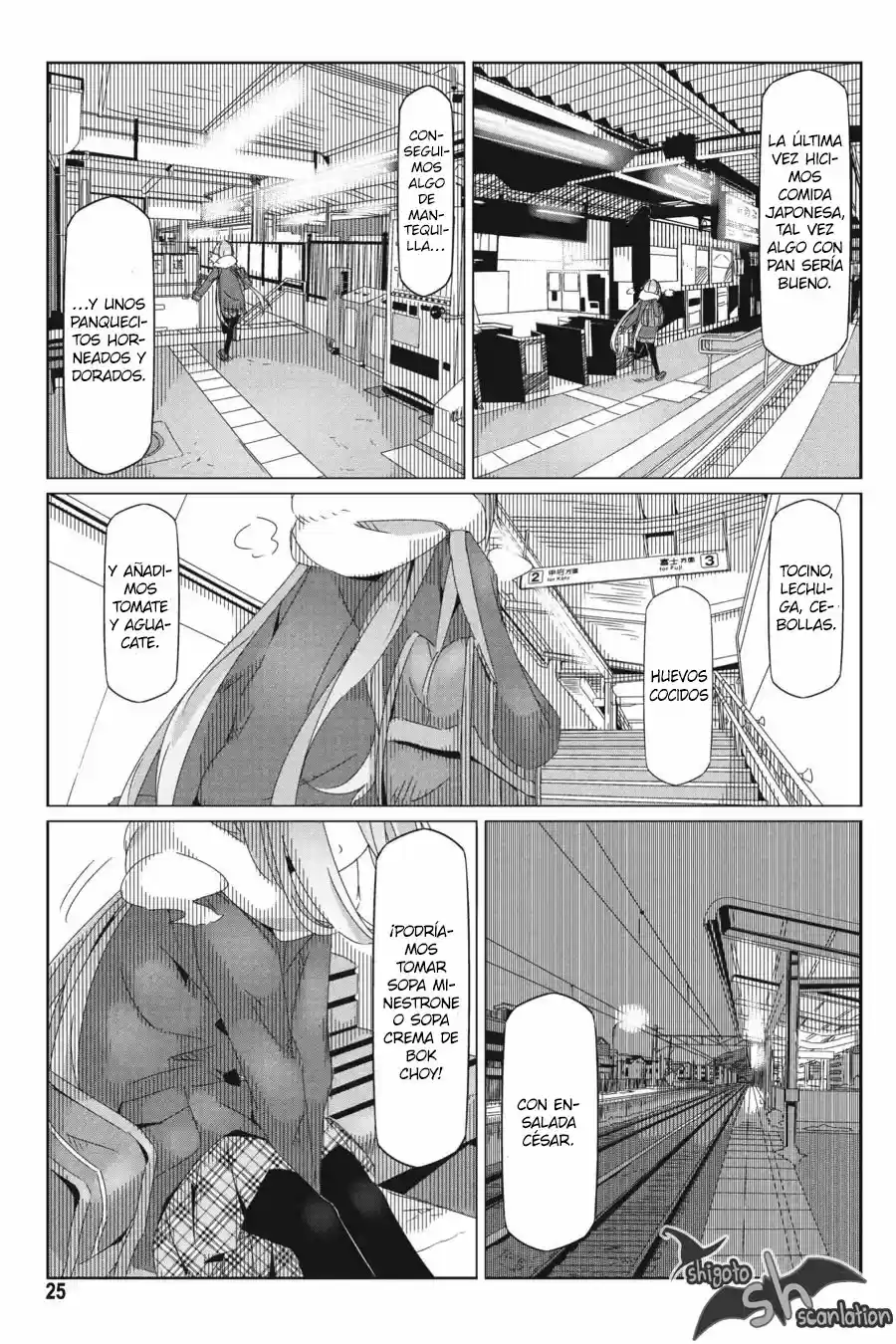 Yurucamp capítulo 29, página 25
