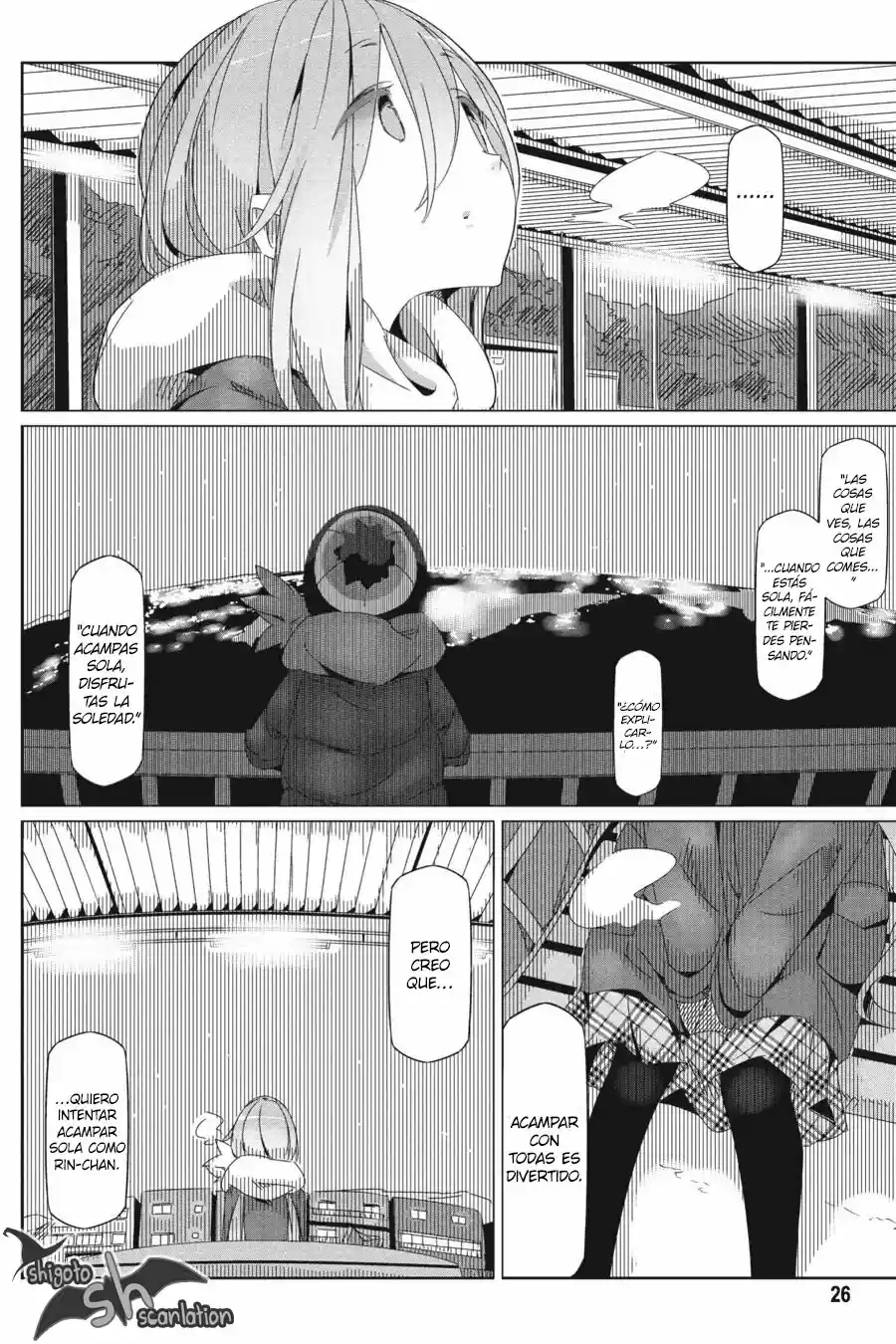Yurucamp capítulo 29, página 26