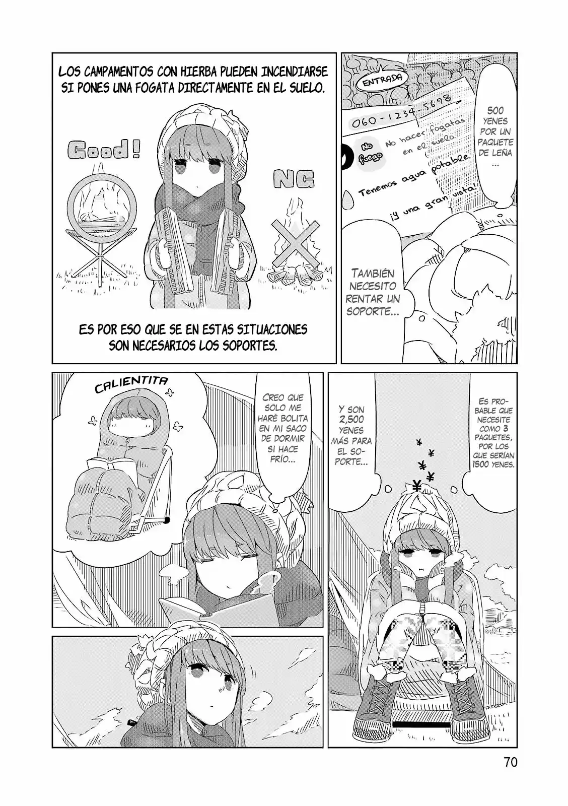 Yurucamp capítulo 3, página 8