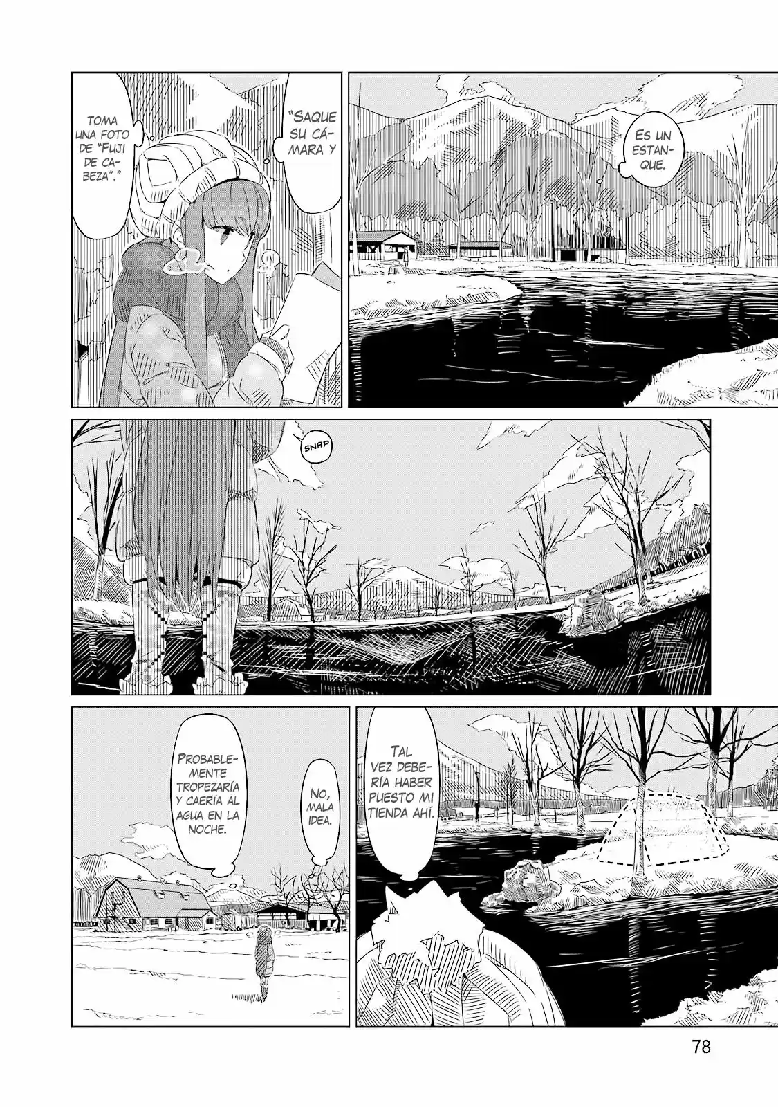 Yurucamp capítulo 3, página 16