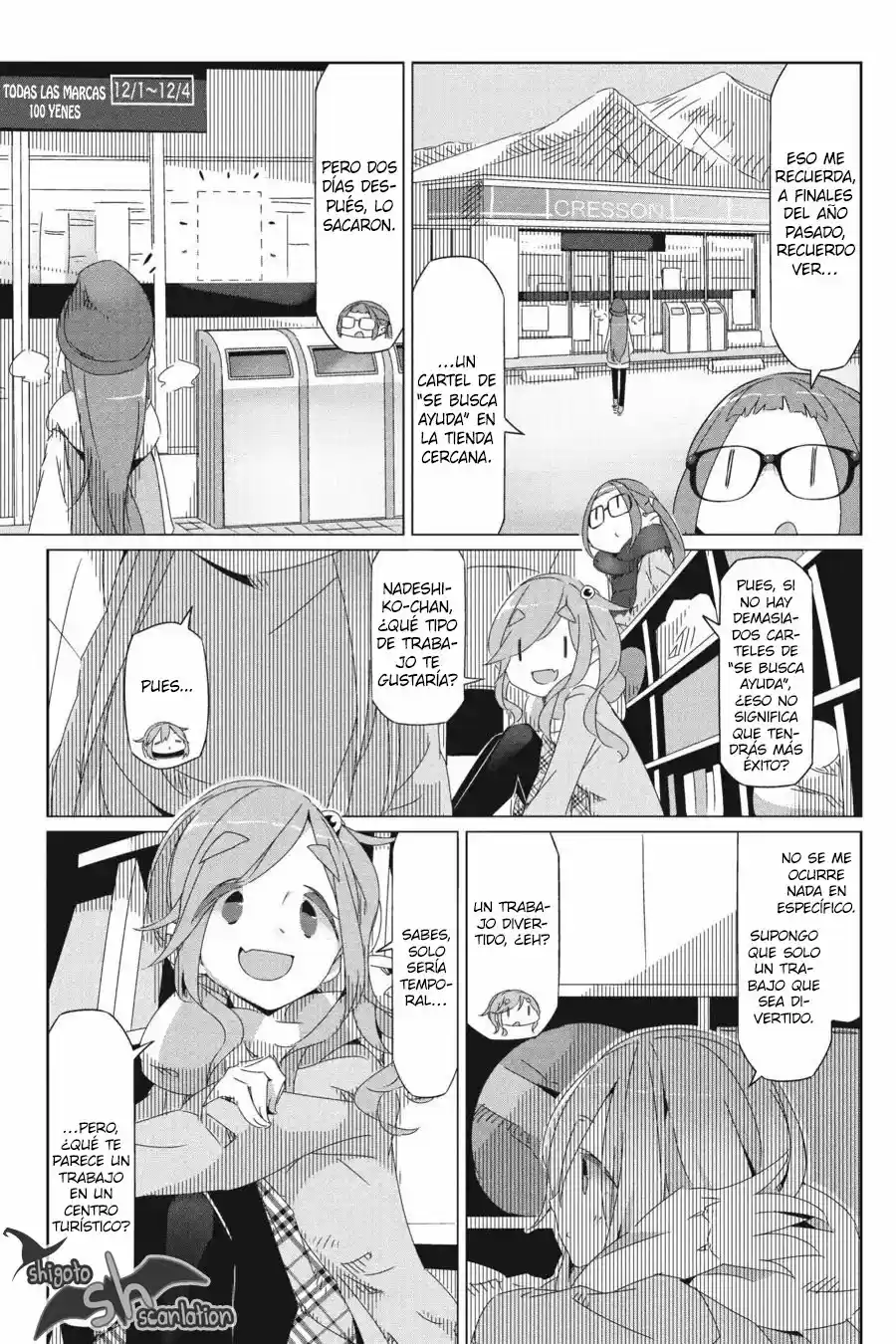 Yurucamp capítulo 30, página 8