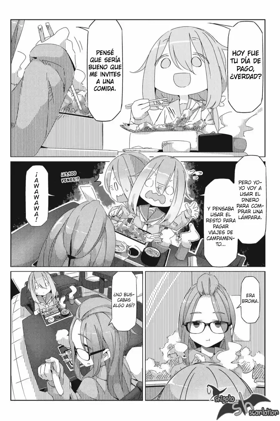 Yurucamp capítulo 30, página 14