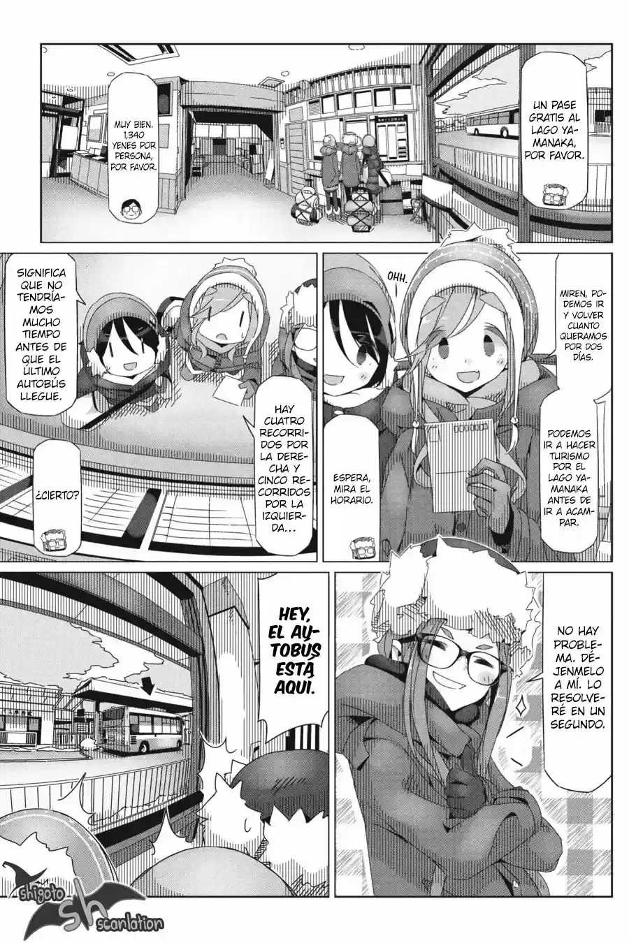 Yurucamp capítulo 31, página 6