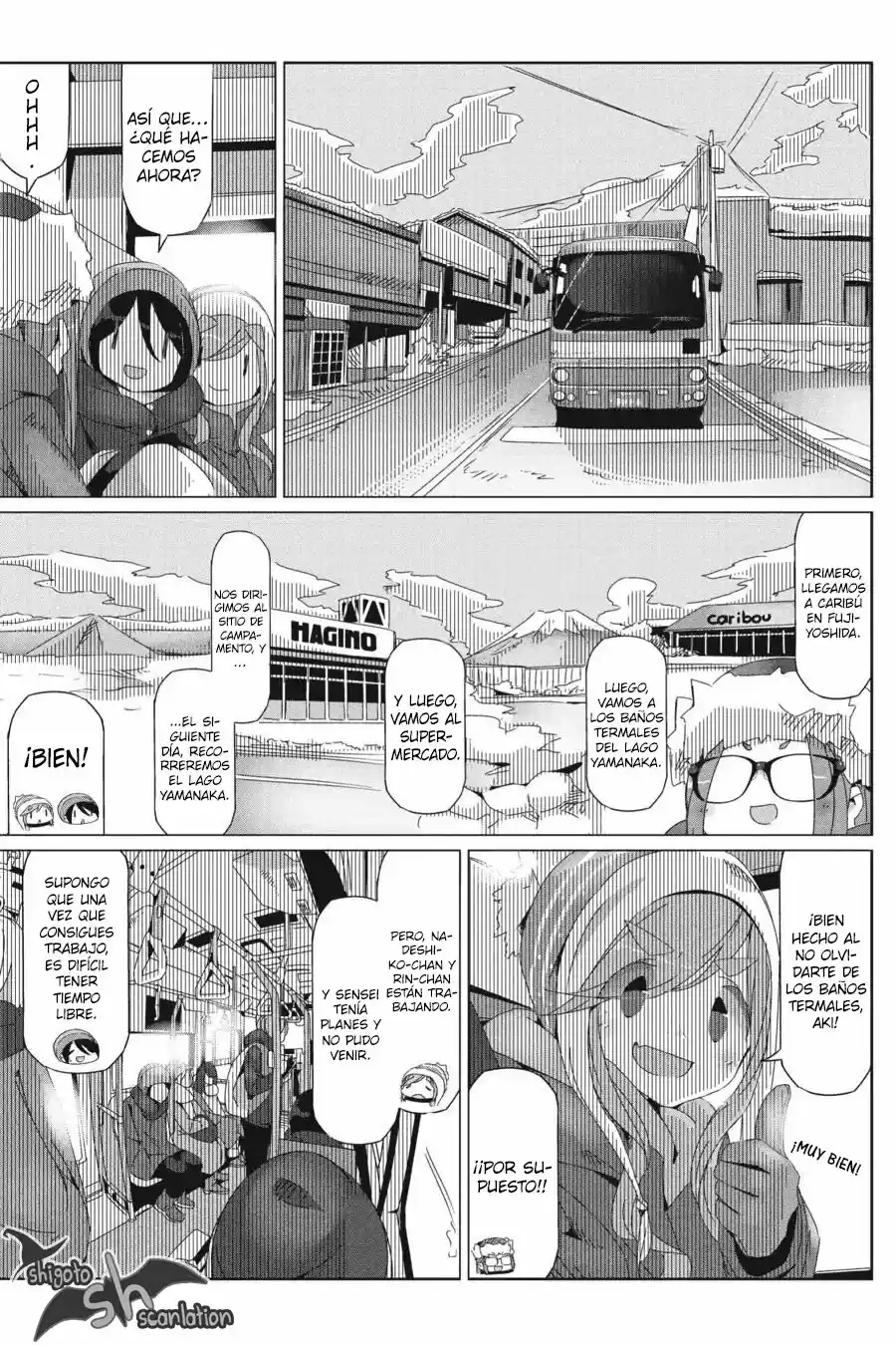 Yurucamp capítulo 31, página 8