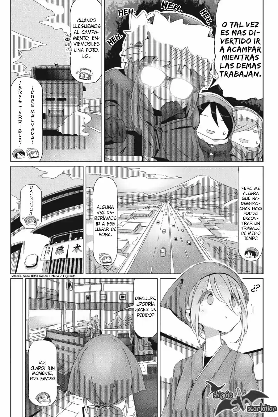 Yurucamp capítulo 31, página 9