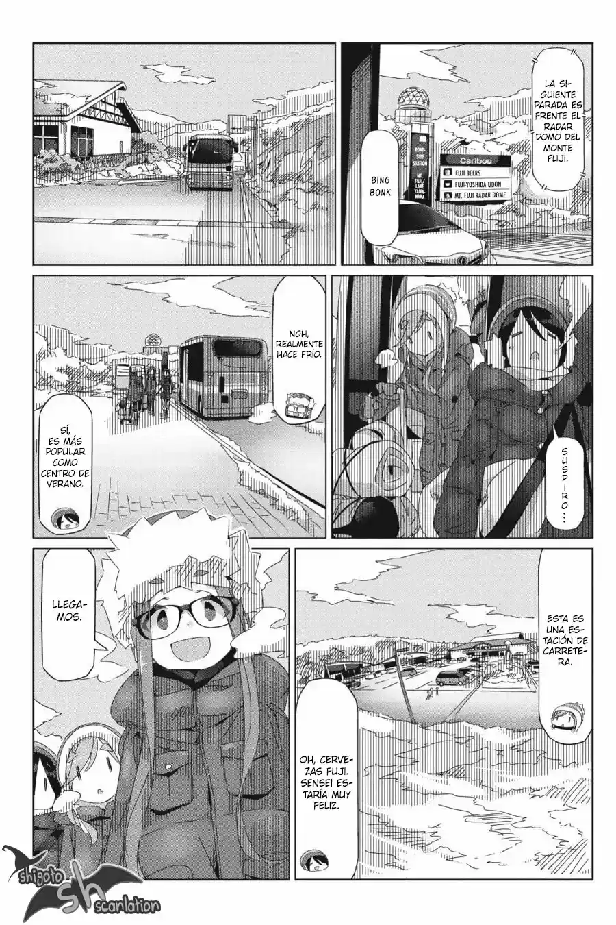 Yurucamp capítulo 31, página 10