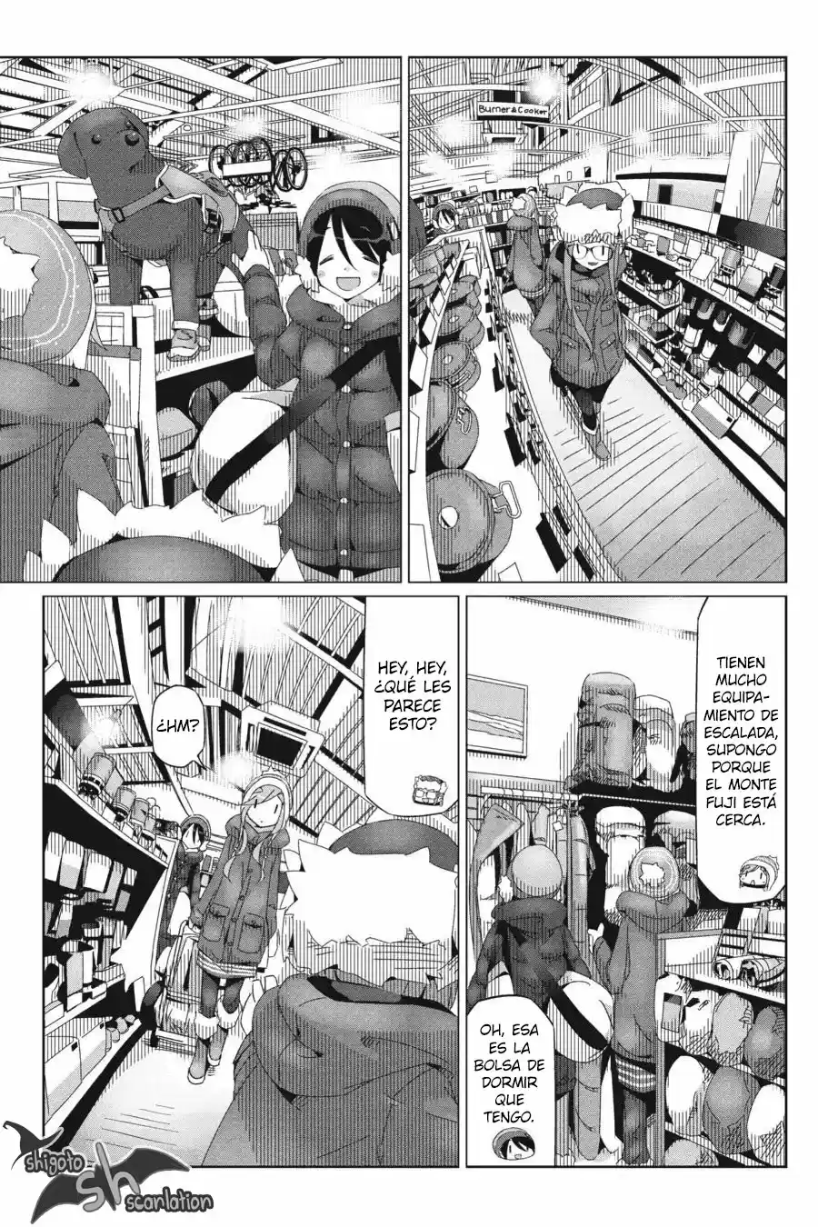 Yurucamp capítulo 31, página 14