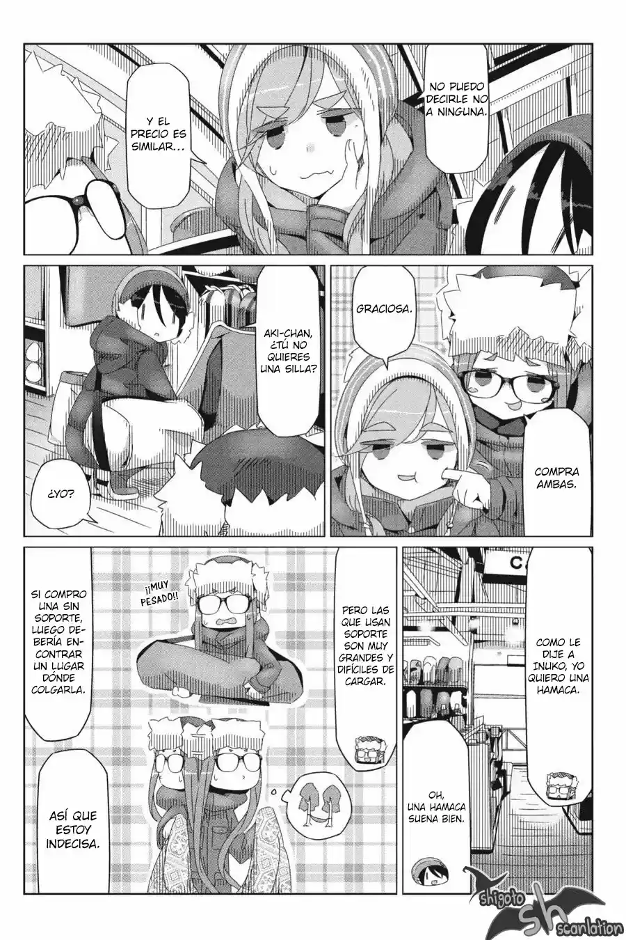 Yurucamp capítulo 31, página 17