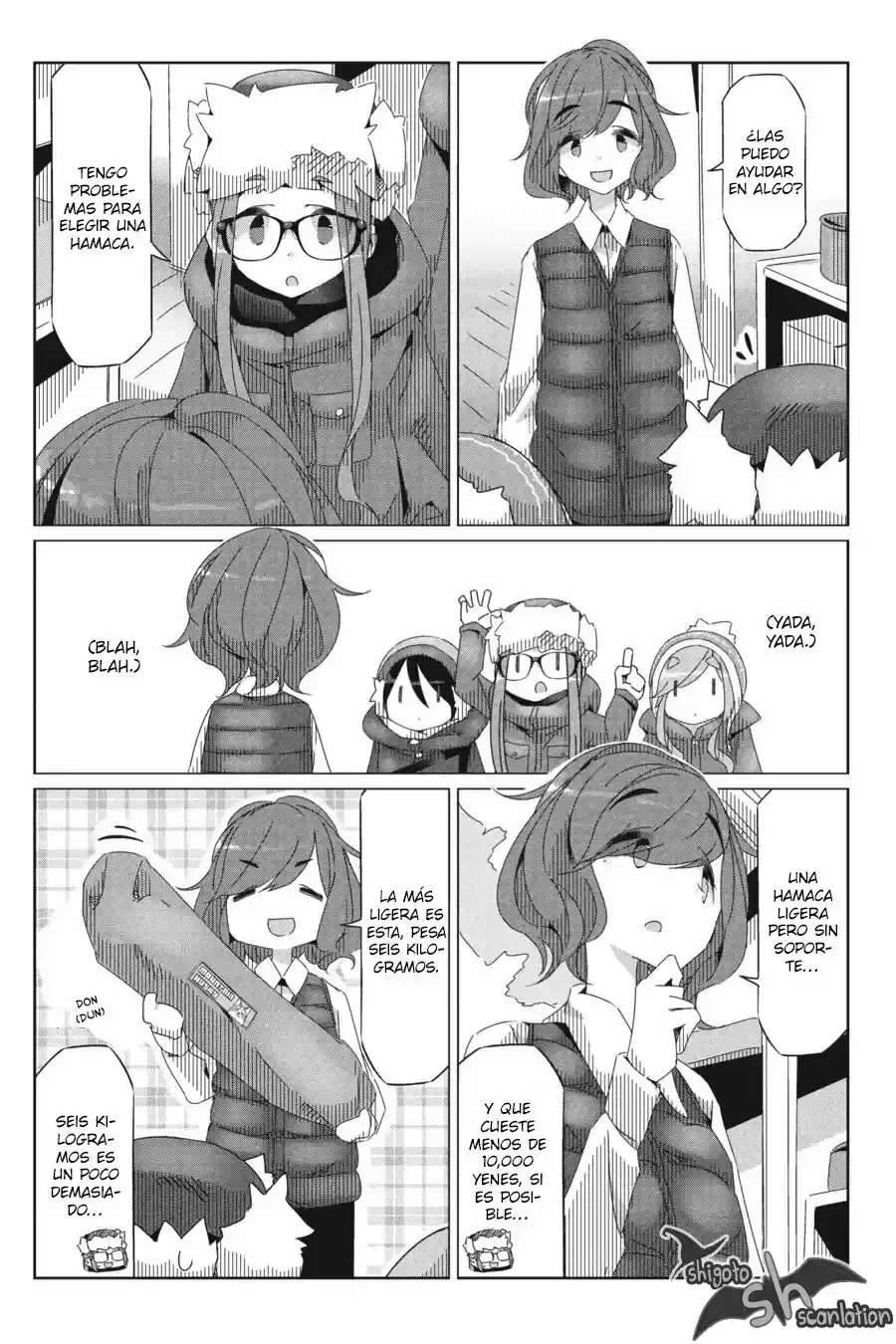 Yurucamp capítulo 31, página 18