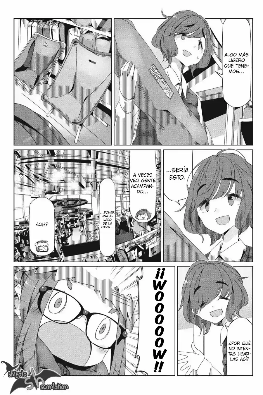 Yurucamp capítulo 31, página 19