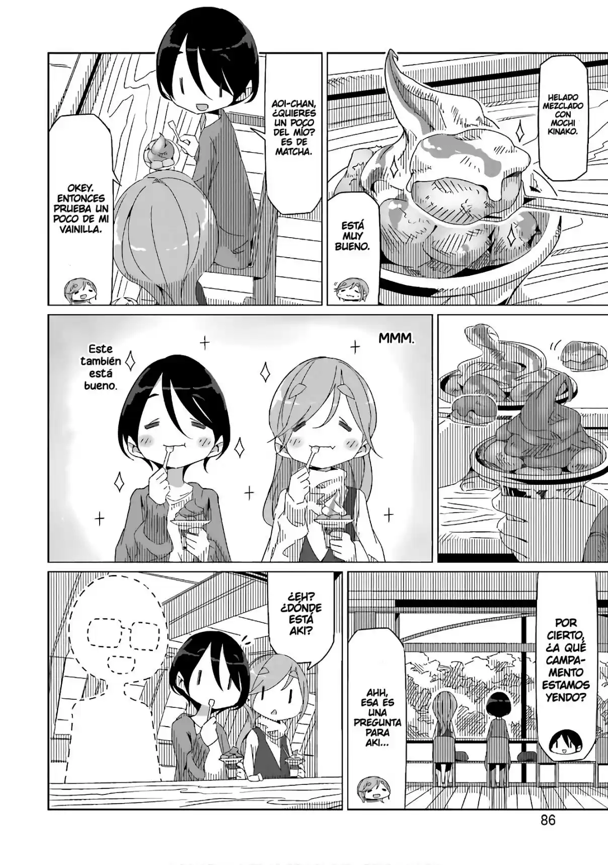 Yurucamp capítulo 32, página 6