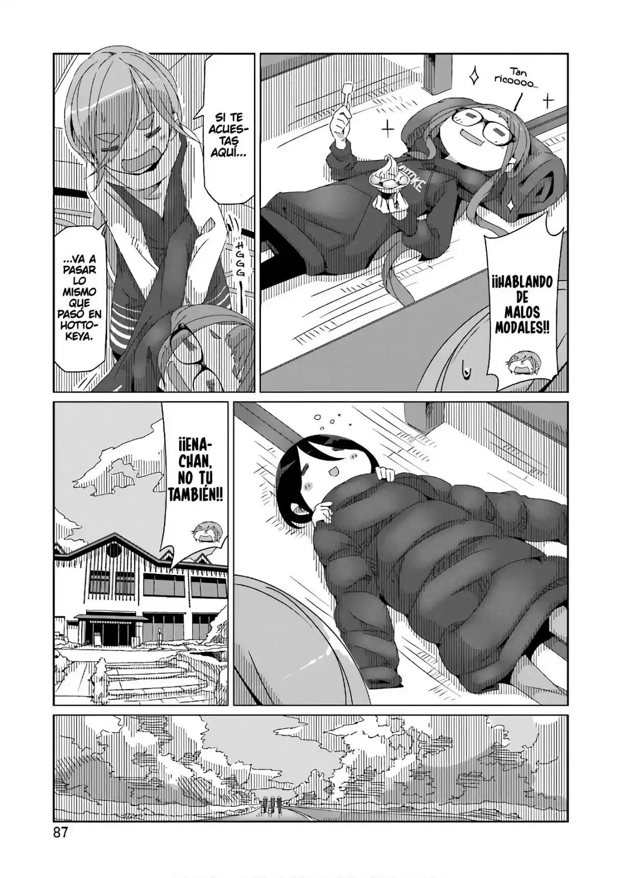 Yurucamp capítulo 32, página 7