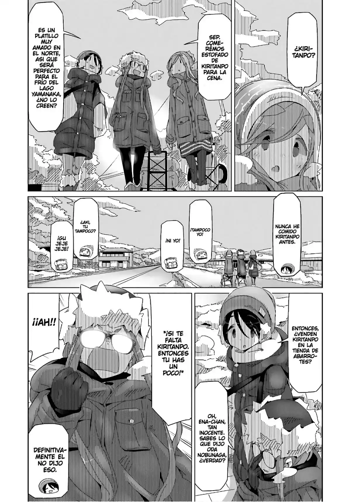 Yurucamp capítulo 32, página 8