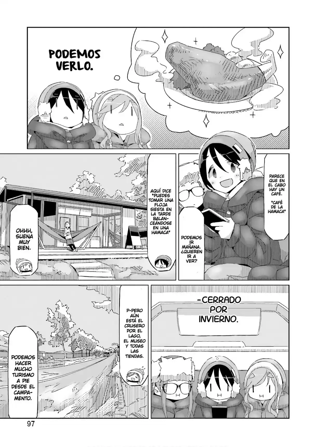 Yurucamp capítulo 32, página 17