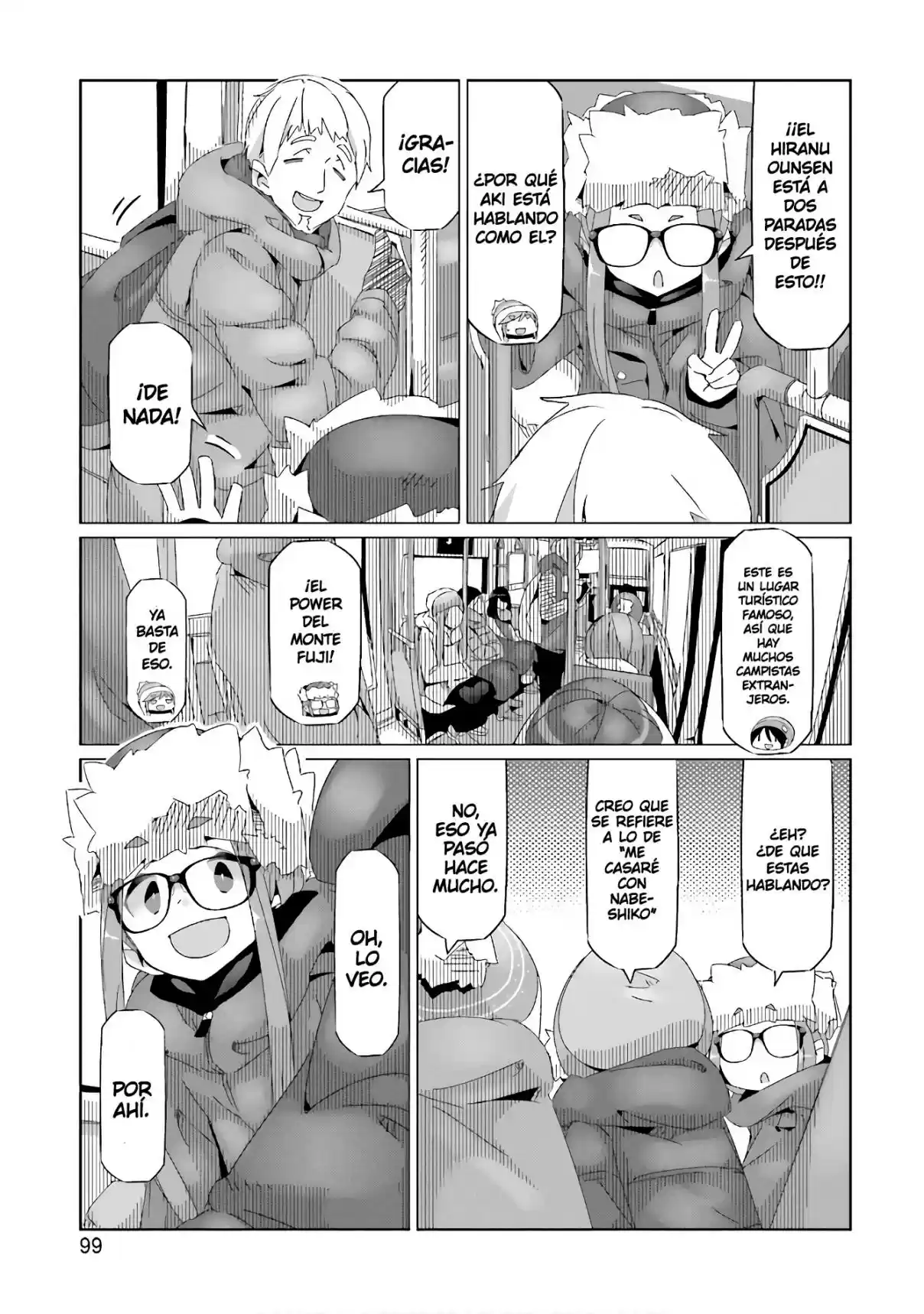 Yurucamp capítulo 32, página 19