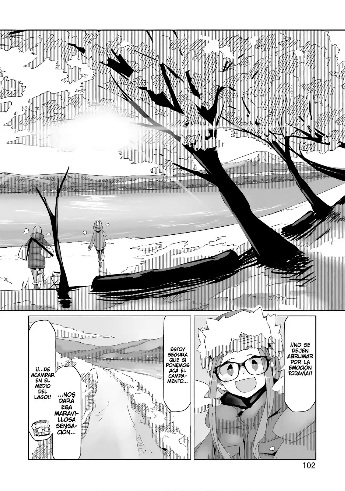 Yurucamp capítulo 32, página 22