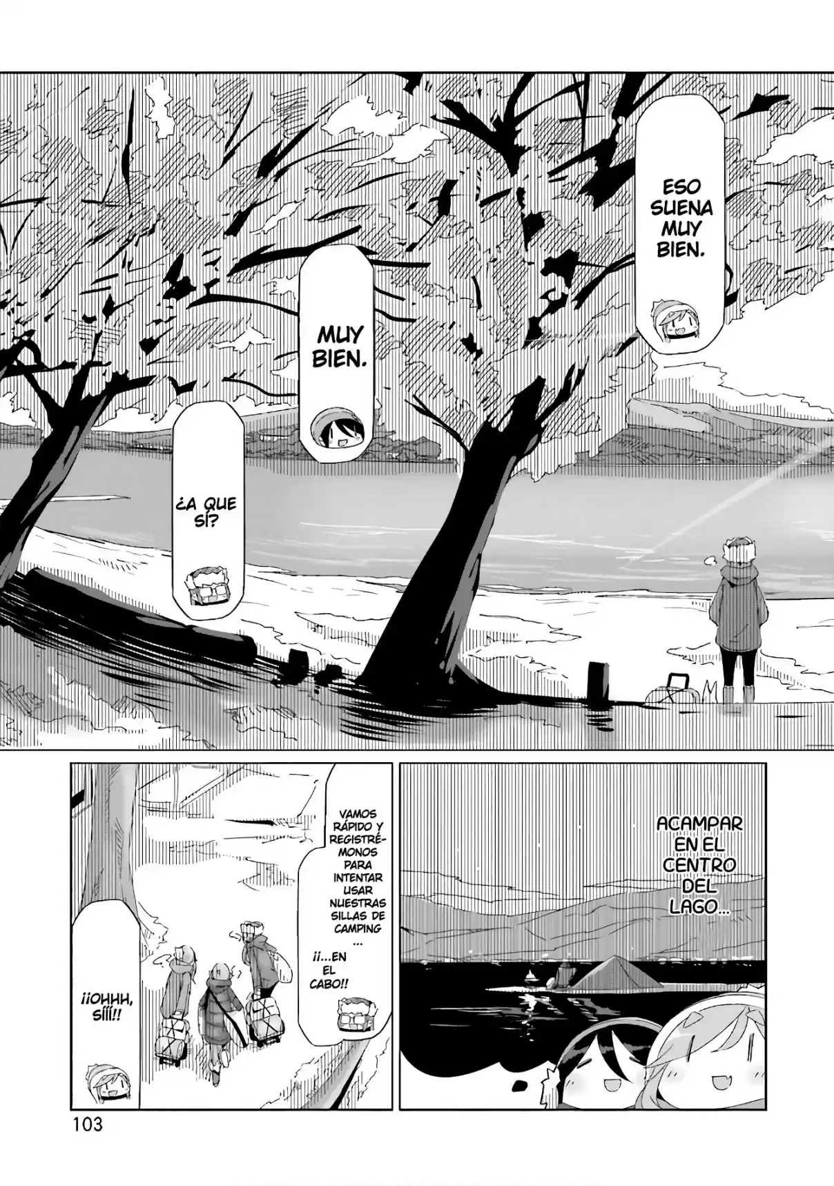 Yurucamp capítulo 32, página 23