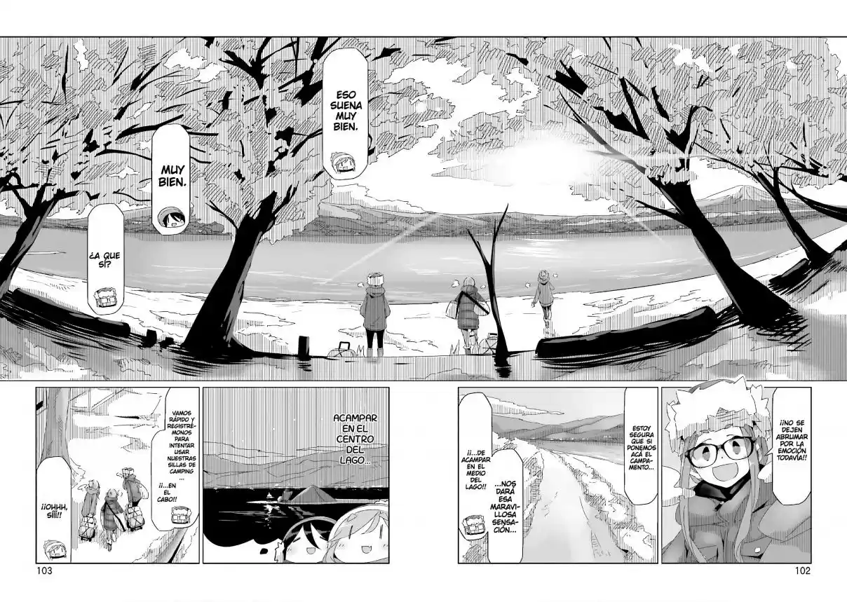 Yurucamp capítulo 32, página 24