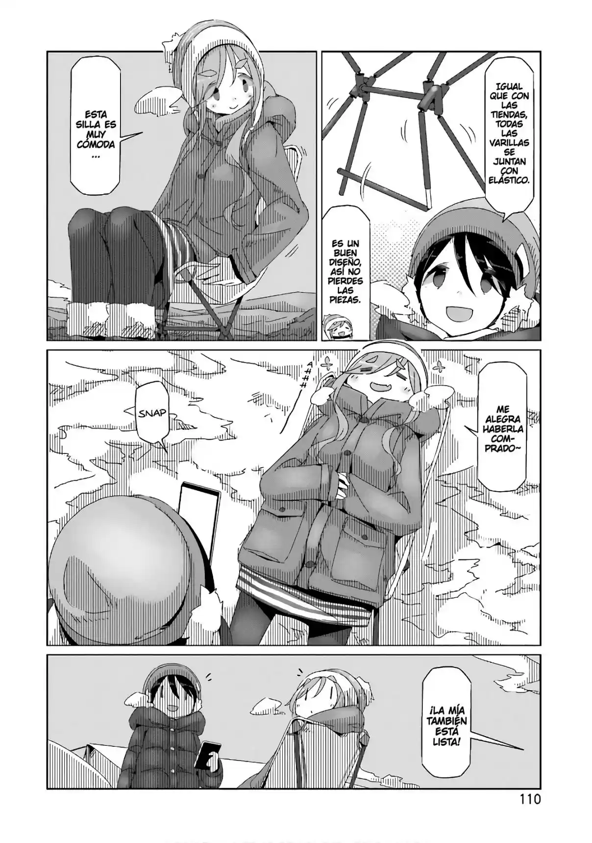 Yurucamp capítulo 33, página 4