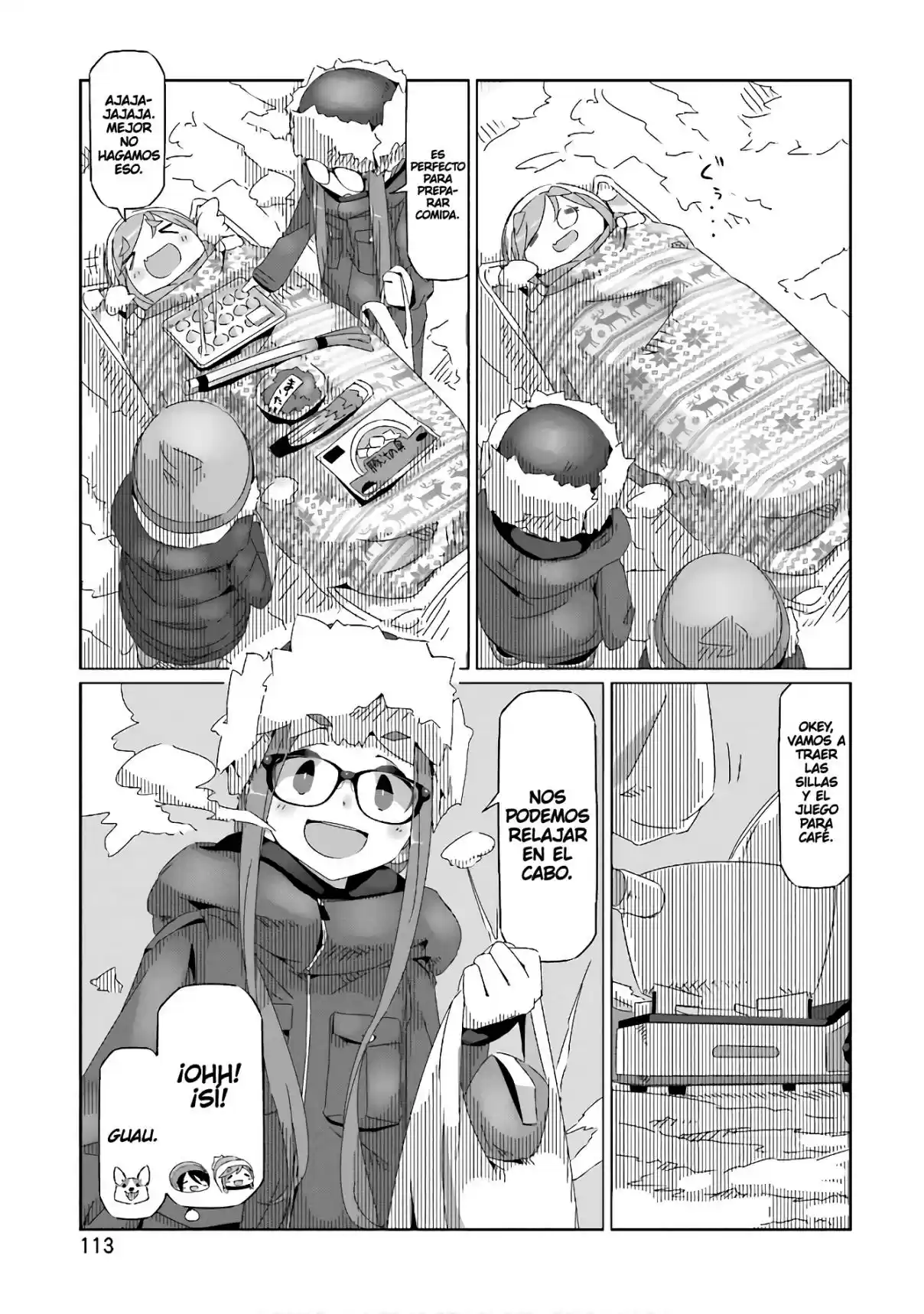 Yurucamp capítulo 33, página 7