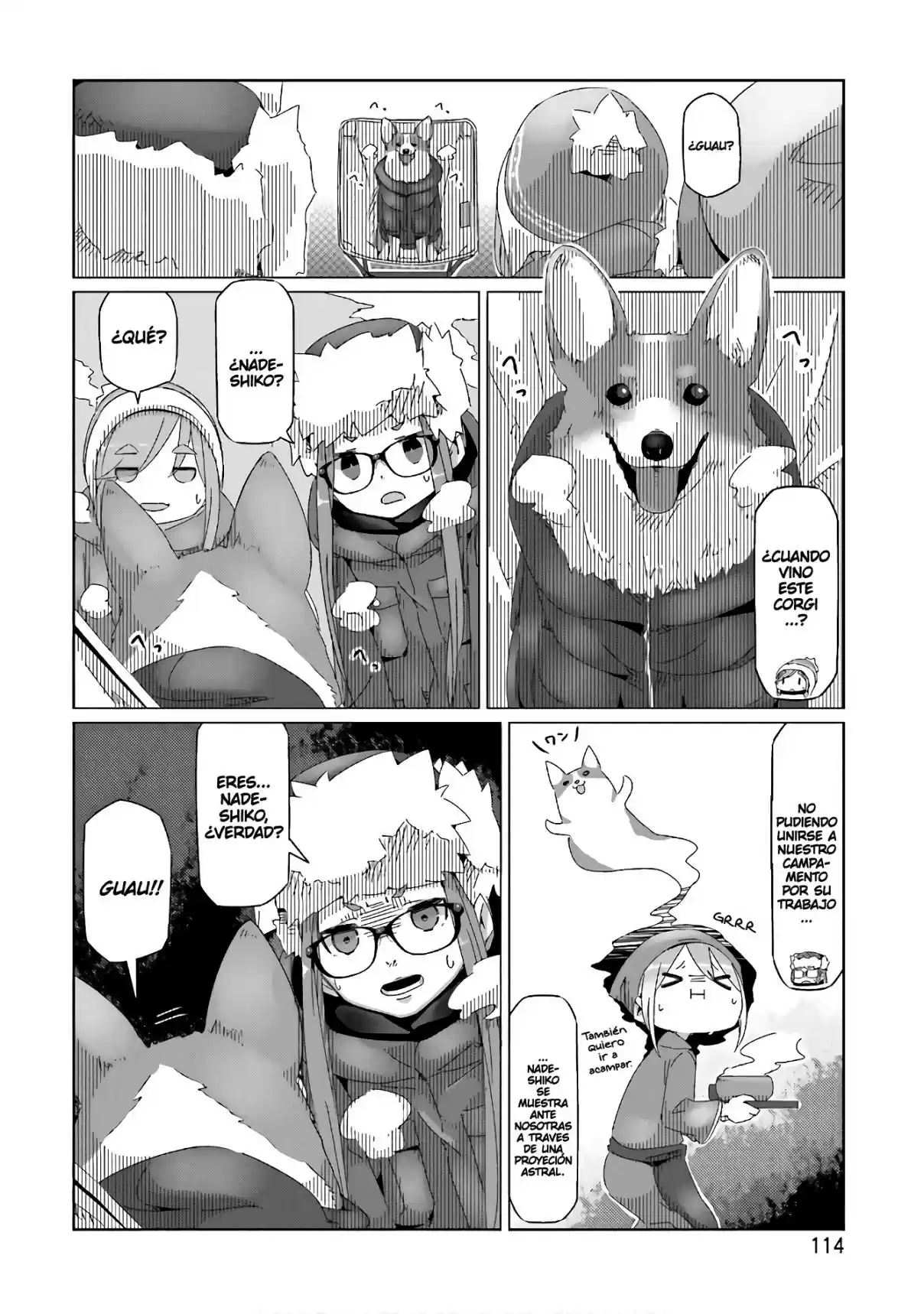 Yurucamp capítulo 33, página 8