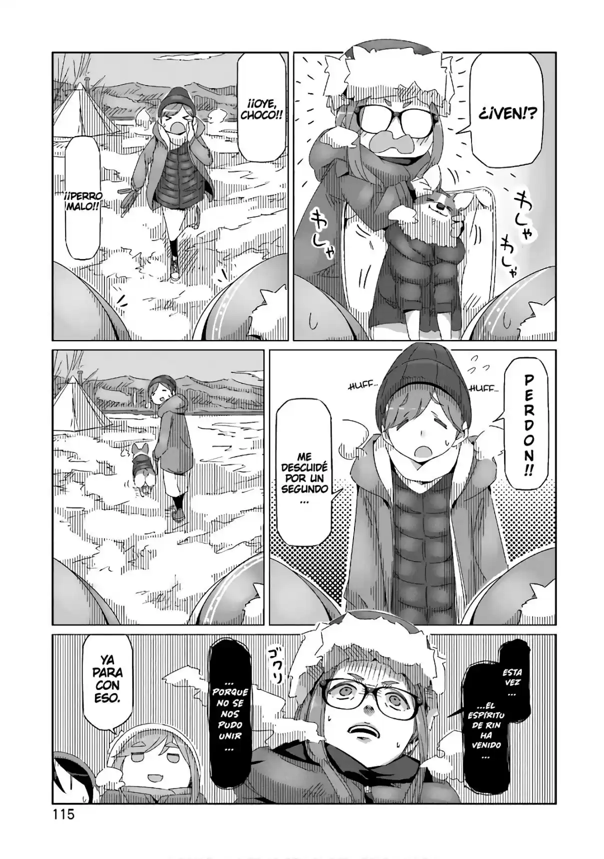 Yurucamp capítulo 33, página 9