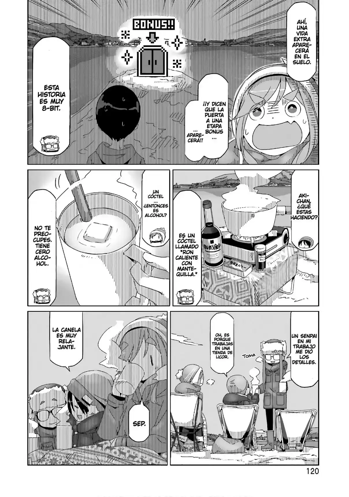 Yurucamp capítulo 33, página 14