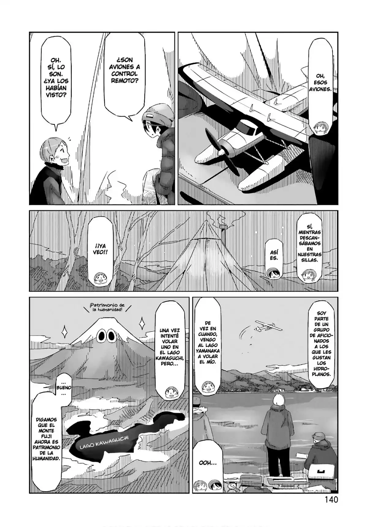 Yurucamp capítulo 34, página 8